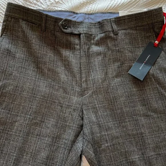 Men's Tommy Hilfiger Grey Glen Plaid Tyler Suit Separate Pant Size 34Lx32L NWT - Picture 2 of 5